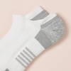 Amazon Essentials Men’s Performance Cotton Cushioned Athletic No-Show Breathable Gym Socks with Support, 6 Pairs(White)
