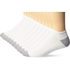 Amazon Essentials Men’s Performance Cotton Cushioned Athletic Running No-Show Sports Socks, Moisture Wicking(White)