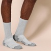 Amazon Essentials Men’s Performance Cotton Cushioned Moisture Control Socks, Athletic Crew, Breathable(Grey)