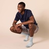 Amazon Essentials Men’s Performance Cotton Cushioned Moisture Control Socks, Athletic Crew, Breathable(Grey)