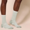 Amazon Essentials Men’s Performance Cotton Cushioned Moisture Control Socks, Athletic Crew, Breathable(White)