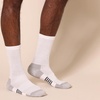 Amazon Essentials Men’s Performance Cotton Cushioned Moisture Control Socks, Athletic Crew, Breathable(White/Grey Assorted)