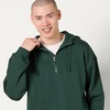 Amazon Essentials Men’s Quarter-Zip Oversized-Fit Hoodie Sweatshirt(Dark Green)