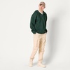 Amazon Essentials Men’s Quarter-Zip Oversized-Fit Hoodie Sweatshirt(Dark Green)