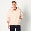 Amazon Essentials Men’s Quarter-Zip Oversized-Fit Hoodie Sweatshirt(Light Beige)