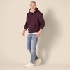 Amazon Essentials Men’s Regular Fit Sherpa-Lined Pullover Hoodie(Burgundy)