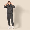 Amazon Essentials Men’s Regular Fit Sherpa-Lined Pullover Hoodie(Charcoal Heather)