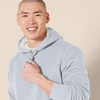 Amazon Essentials Men’s Regular Fit Sherpa-Lined Pullover Hoodie(Light Grey Heather)