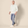 Amazon Essentials Men’s Regular Fit Sherpa-Lined Pullover Hoodie(Off-white)