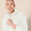 Amazon Essentials Men’s Regular Fit Sherpa-Lined Pullover Hoodie(Off-white)