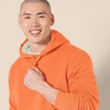 Amazon Essentials Men’s Regular Fit Sherpa-Lined Pullover Hoodie(Orange)