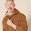 Amazon Essentials Men’s Regular Fit Sherpa-Lined Pullover Hoodie(Toffee Brown)