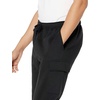 Amazon Essentials Men’s Relaxed Fit Cargo Fleece Jogger Sweatpants with Drawstring(Black)
