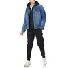 Amazon Essentials Men’s Relaxed Fit Cargo Fleece Jogger Sweatpants with Drawstring(Black)