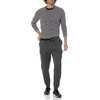 Amazon Essentials Men’s Relaxed Fit Cargo Fleece Jogger Sweatpants with Drawstring(Charcoal Heather)