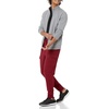 Amazon Essentials Men’s Relaxed Fit Cargo Fleece Jogger Sweatpants with Drawstring(Deep Red)
