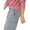 Amazon Essentials Men’s Relaxed Fit Cargo Fleece Jogger Sweatpants with Drawstring(Light Grey Heather)