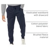 Amazon Essentials Men’s Relaxed Fit Cargo Fleece Jogger Sweatpants with Drawstring(Navy)