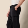 Amazon Essentials Men’s Relaxed Fit Cargo Fleece Sweatpants with Open Bottom(Black)