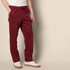 Amazon Essentials Men’s Relaxed Fit Cargo Fleece Sweatpants with Open Bottom(Deep Red)