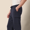Amazon Essentials Men’s Relaxed Fit Cargo Fleece Sweatpants with Open Bottom(Navy)