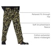 Amazon Essentials Men’s Relaxed Fit Cargo Fleece Sweatpants with Open Bottom(Olive Geo Camo)