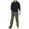Amazon Essentials Men’s Relaxed Fit Cargo Fleece Sweatpants with Open Bottom(Olive Geo Camo)