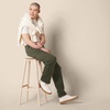 Amazon Essentials Men’s Relaxed Fit Cargo Fleece Sweatpants with Open Bottom(Olive Heather)