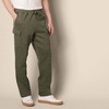 Amazon Essentials Men’s Relaxed Fit Cargo Fleece Sweatpants with Open Bottom(Olive Heather)