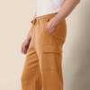 Amazon Essentials Men’s Relaxed Fit Cargo Fleece Sweatpants with Open Bottom(Tan)