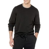Amazon Essentials Men’s Relaxed Fit Crewneck Sweatshirt, Lightweight Long-Sleeve French Terry (Available in Big & Tall)(Black)