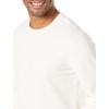 Amazon Essentials Men’s Relaxed Fit Crewneck Sweatshirt, Lightweight Long-Sleeve French Terry (Available in Big & Tall)(Eggshell White)