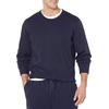 Amazon Essentials Men’s Relaxed Fit Crewneck Sweatshirt, Lightweight Long-Sleeve French Terry (Available in Big & Tall)(Navy)