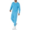 Amazon Essentials Men’s Relaxed Fit Crewneck Sweatshirt, Lightweight Long-Sleeve French Terry (Available in Big & Tall)(Turquoise Blue)