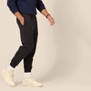Amazon Essentials Men’s Relaxed Fit Fleece Joggers Sweatpants, Drawstring Waist, Tapered Leg, Ribbed Cuffs, Brushed Interior(Black)