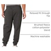 Amazon Essentials Men’s Relaxed Fit Fleece Joggers Sweatpants, Drawstring Waist, Tapered Leg, Ribbed Cuffs, Brushed Interior(Charcoal)