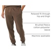 Amazon Essentials Men’s Relaxed Fit Fleece Joggers Sweatpants, Drawstring Waist, Tapered Leg, Ribbed Cuffs, Brushed Interior(Medium Brown)