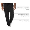 Amazon Essentials Men’s Relaxed Fit Jogger Pants, Lightweight French Terry Loungewear(Black)