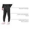 Amazon Essentials Men’s Relaxed Fit Jogger Pants, Lightweight French Terry Loungewear(Charcoal Heather)