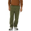 Amazon Essentials Men’s Relaxed Straight Leg Fleece Open Bottom Sweatpant (Available in Big & Tall)(Abstract Green Camo)