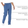Amazon Essentials Men’s Relaxed Straight Leg Fleece Open Bottom Sweatpant (Available in Big & Tall)(Blue Heather)