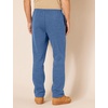 Amazon Essentials Men’s Relaxed Straight Leg Fleece Open Bottom Sweatpant (Available in Big & Tall)(Blue Heather)