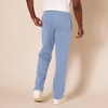 Amazon Essentials Men’s Relaxed Straight Leg Fleece Open Bottom Sweatpant (Available in Big & Tall)(Slate Blue)