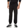 Amazon Essentials Men’s Relaxed-Fit Sweatpants with Drawstring Waist, Closed-Bottom(Black)
