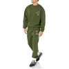 Amazon Essentials Men’s Relaxed-Fit Sweatpants with Drawstring Waist, Closed-Bottom(Dark Olive)