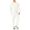 Amazon Essentials Men’s Relaxed-Fit Sweatpants with Drawstring Waist, Closed-Bottom(Eggshell White)