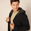 Amazon Essentials Men’s Sherpa-Lined Full-Zip Fleece Hoodie Sweatshirt(Black)