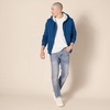 Amazon Essentials Men’s Sherpa-Lined Full-Zip Fleece Hoodie Sweatshirt(Dark Teal)
