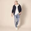 Amazon Essentials Men’s Sherpa-Lined Full-Zip Fleece Hoodie Sweatshirt(Navy)