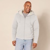 Amazon Essentials Men’s Sherpa-Lined Full-Zip Fleece Hoodie Sweatshirt(Off-white)